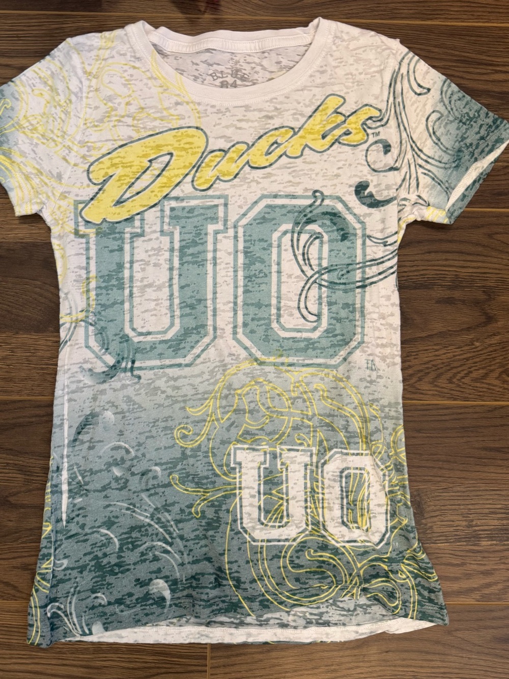 Rare Vintage University of Oregon Ducks Burnout T-Shirt
